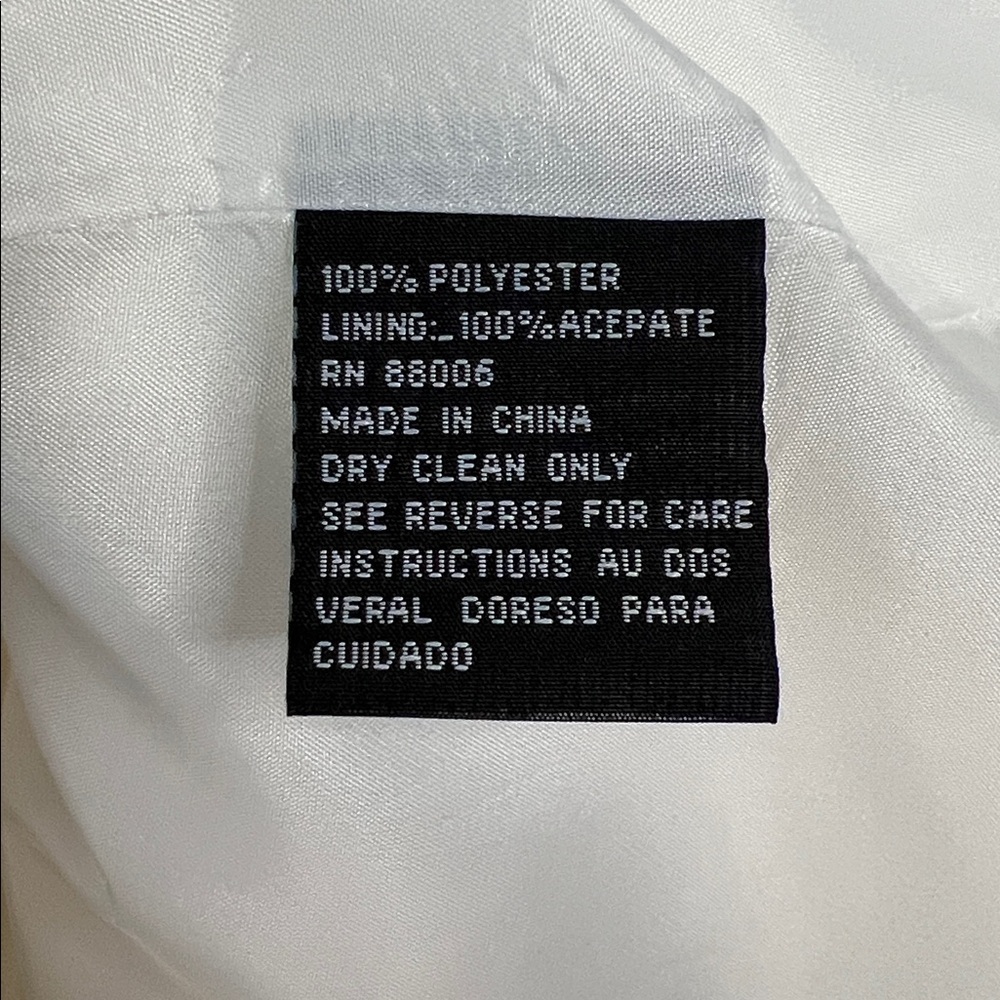 Terramina Collection Church Sunday Best Easter White Long Sleeve Dress Size 20 - Picture 8 of 9